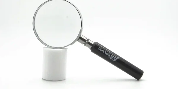 Lupa Lente Cristal 5X con Mango